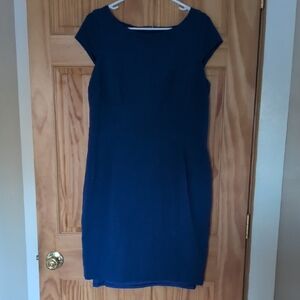 White House Black Market Elegant Blue Midi Dress
